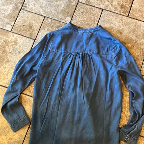 Love Tree Half Button-up Tencel Top - Picture 5 of 7